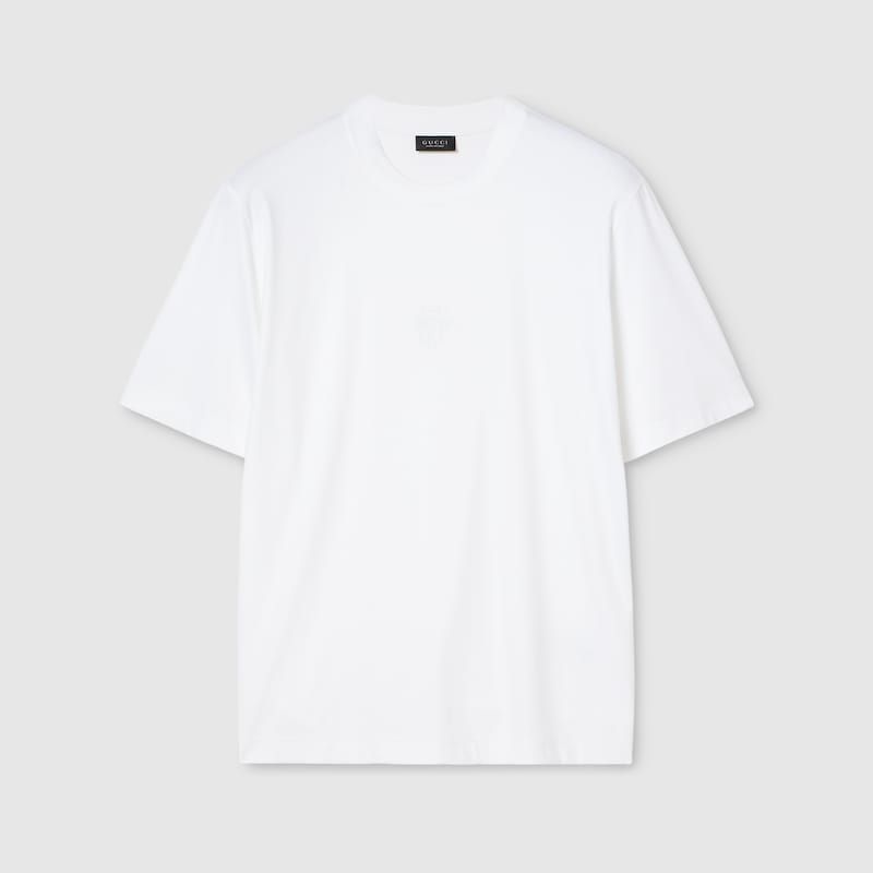 Soft Rayon Jersey T-shirt With Embroidery Soft Rayon Jersey T-shirt With Embroidery
