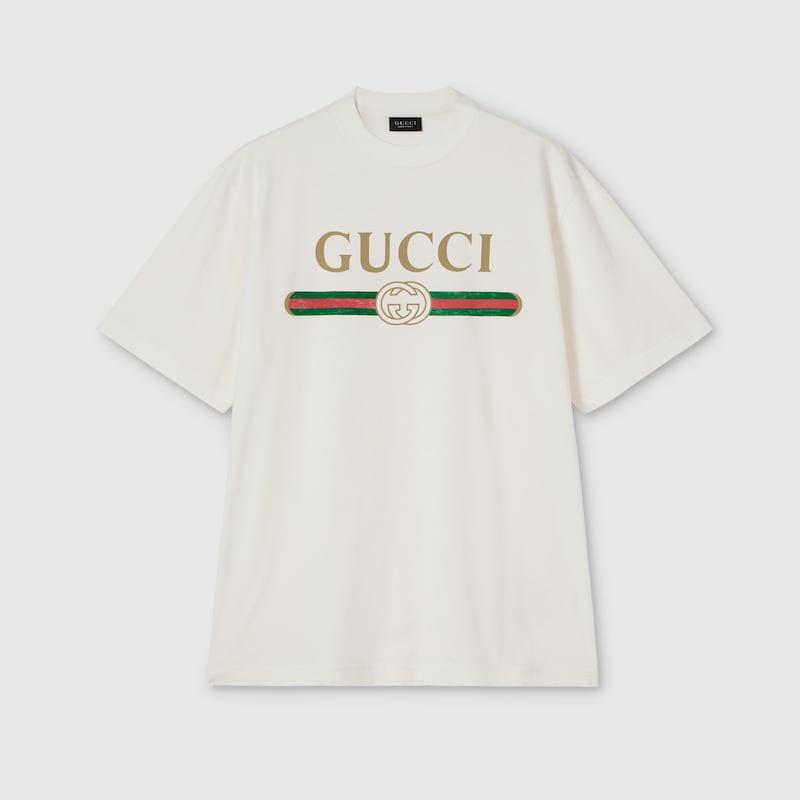 Gucci Silk Blend Jersey T-shirt With Print