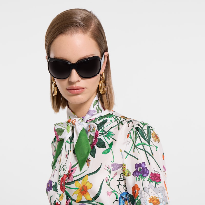 Gucci Printed Silk Ribbon | Thumbnail 3 Gucci Printed Silk Ribbon | Thumbnail 3