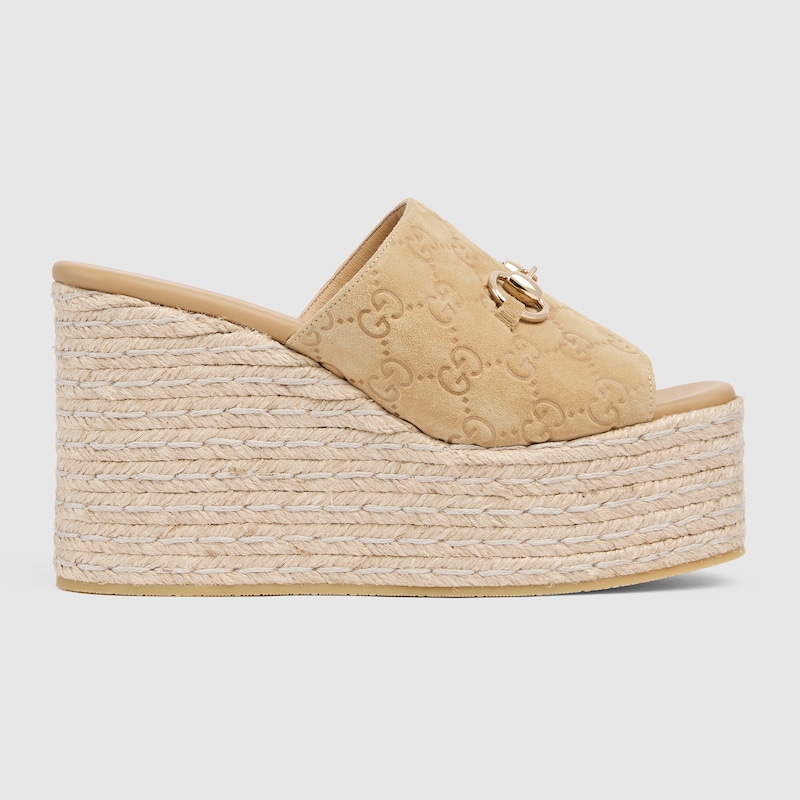 Gucci Platform Espadrille With Horsebit