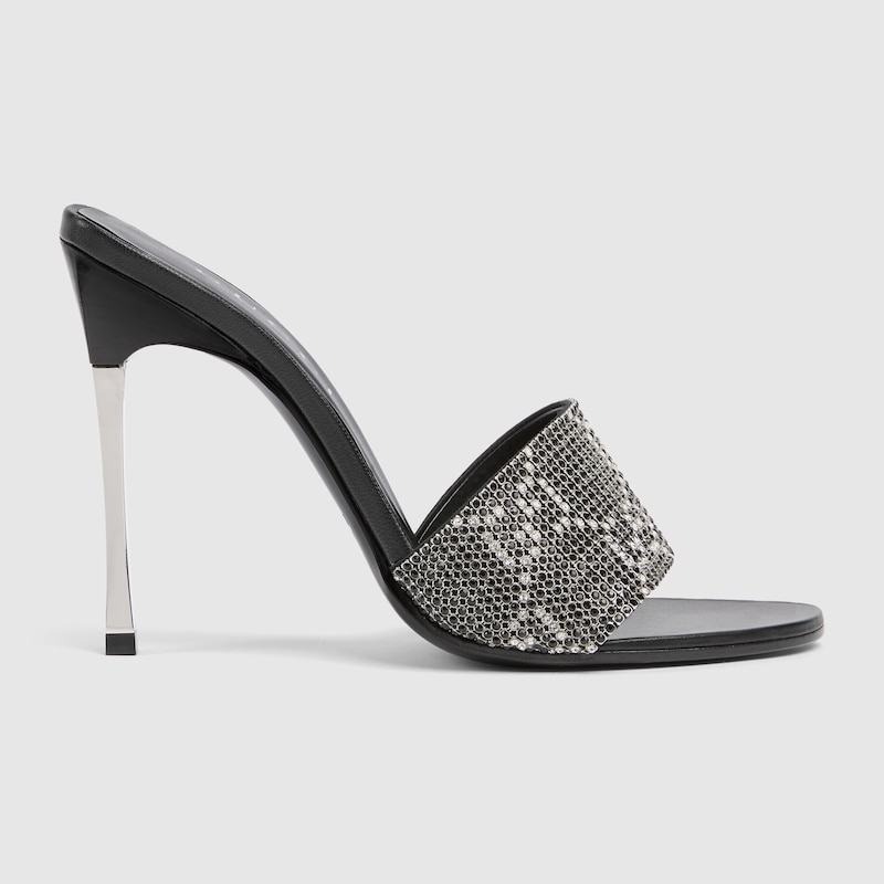 Crystal Bombshell Slide Sandal
