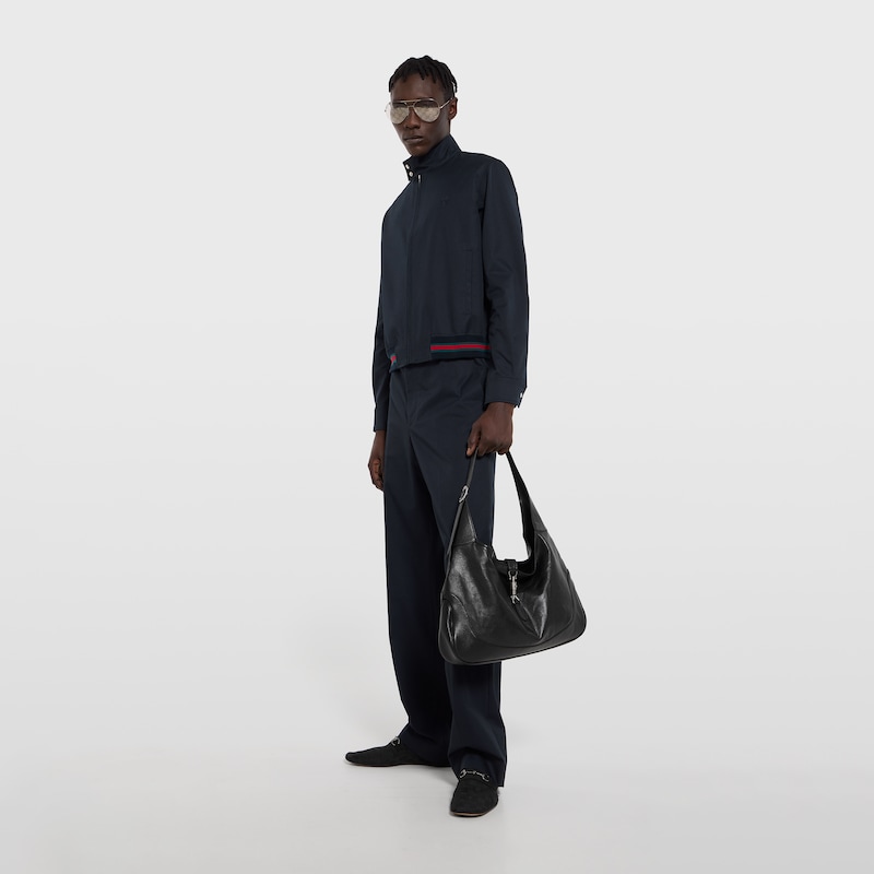 Gucci Cotton Twill Zip Jacket With Web | Thumbnail 2