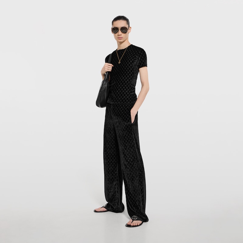 Gucci GG Stretch Velvet Devoré T-shirt | Thumbnail 2 Gucci GG Stretch Velvet Devoré T-shirt | Thumbnail 2