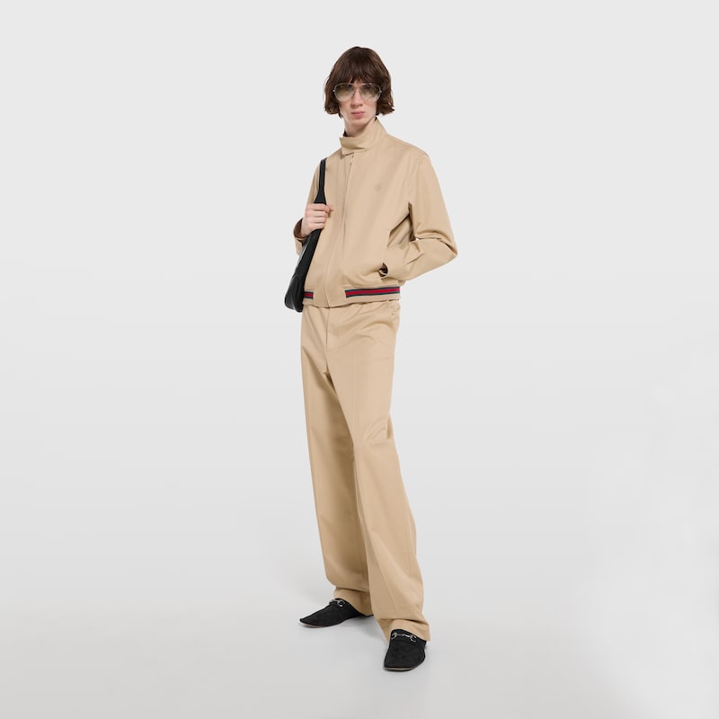 Gucci Cotton Twill Pants With Embroidery | Thumbnail 2 Gucci Cotton Twill Pants With Embroidery | Thumbnail 2