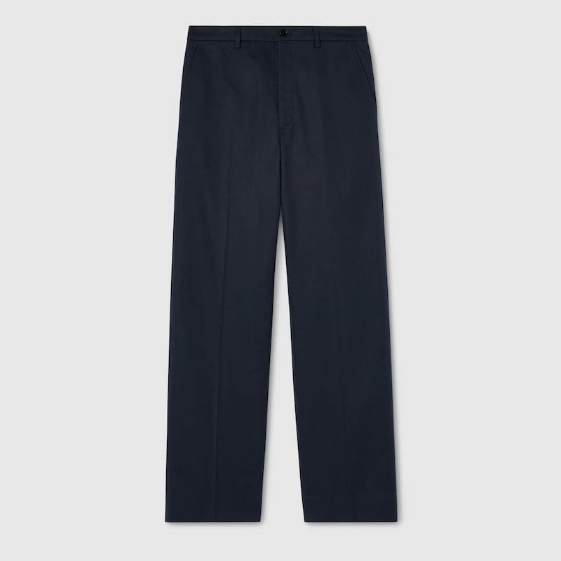 Cotton Twill Pants With Embroidery Cotton Twill Pants With Embroidery