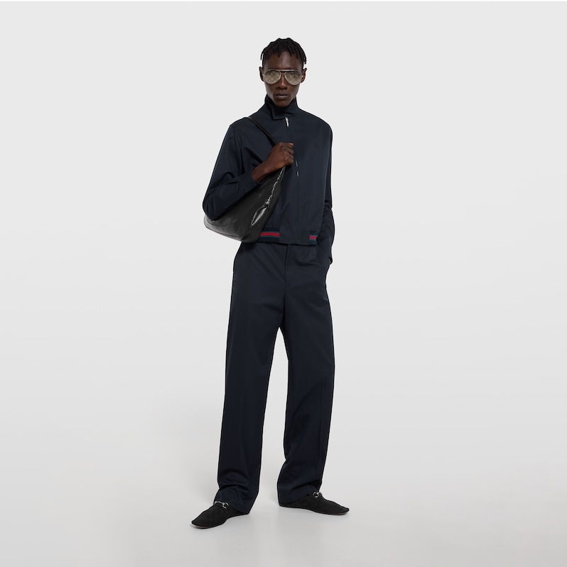 Gucci Cotton Twill Pants With Embroidery | Thumbnail 2 Gucci Cotton Twill Pants With Embroidery | Thumbnail 2