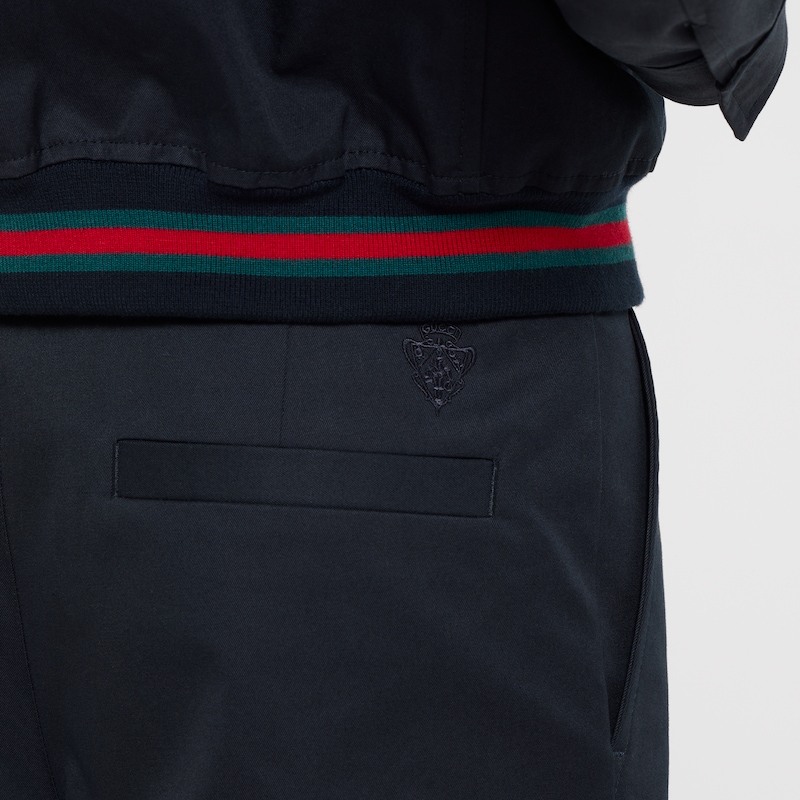 Gucci Cotton Twill Pants With Embroidery | Thumbnail 3 Gucci Cotton Twill Pants With Embroidery | Thumbnail 3