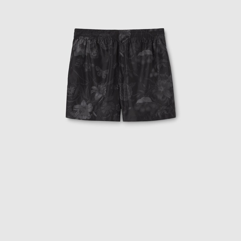 Printed Nylon Swim Shorts
