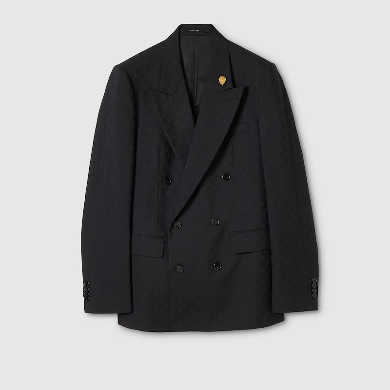 Double-breasted GG Wool Jacket Double-breasted GG Wool Jacket