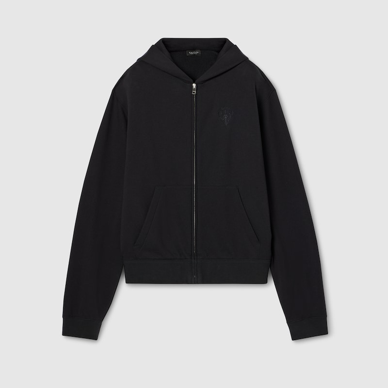 Cashmere Blend Zip Jacket With Embroidery Cashmere Blend Zip Jacket With Embroidery
