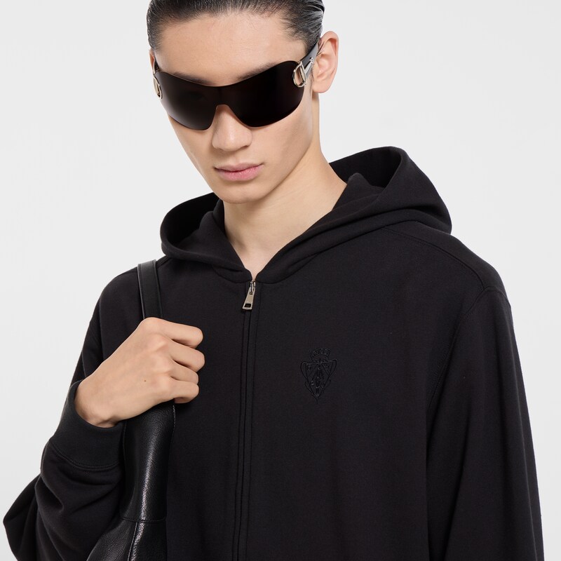 Gucci Cashmere Blend Zip Jacket With Embroidery | Thumbnail 3 Gucci Cashmere Blend Zip Jacket With Embroidery | Thumbnail 3