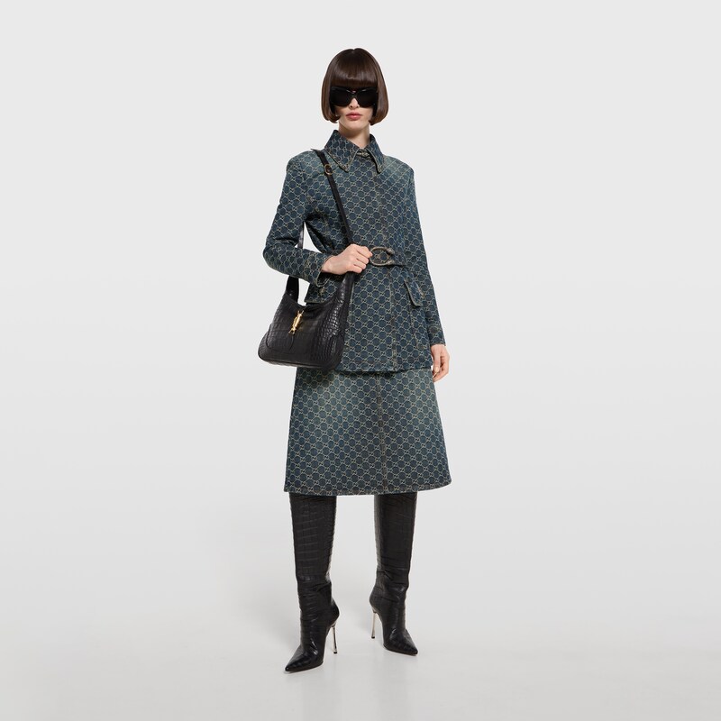 Gucci GG Cotton Denim Jacquard Jacket | Thumbnail 2 Gucci GG Cotton Denim Jacquard Jacket | Thumbnail 2