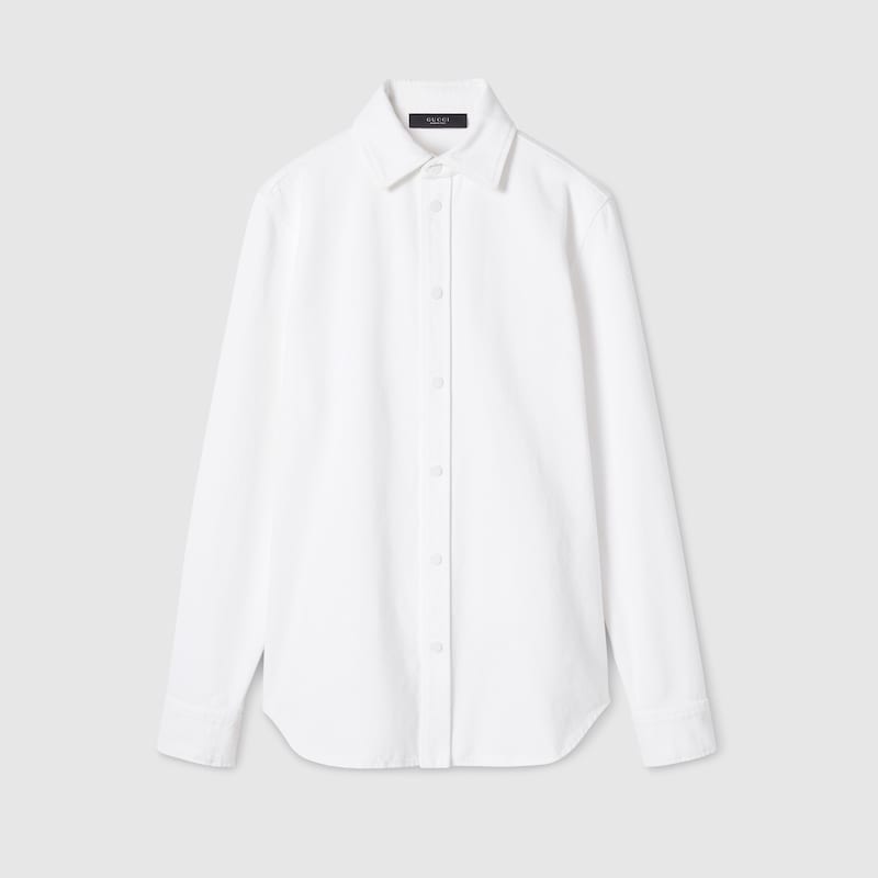 Washed Certified Cotton Denim Shirt Washed Certified Cotton Denim Shirt
