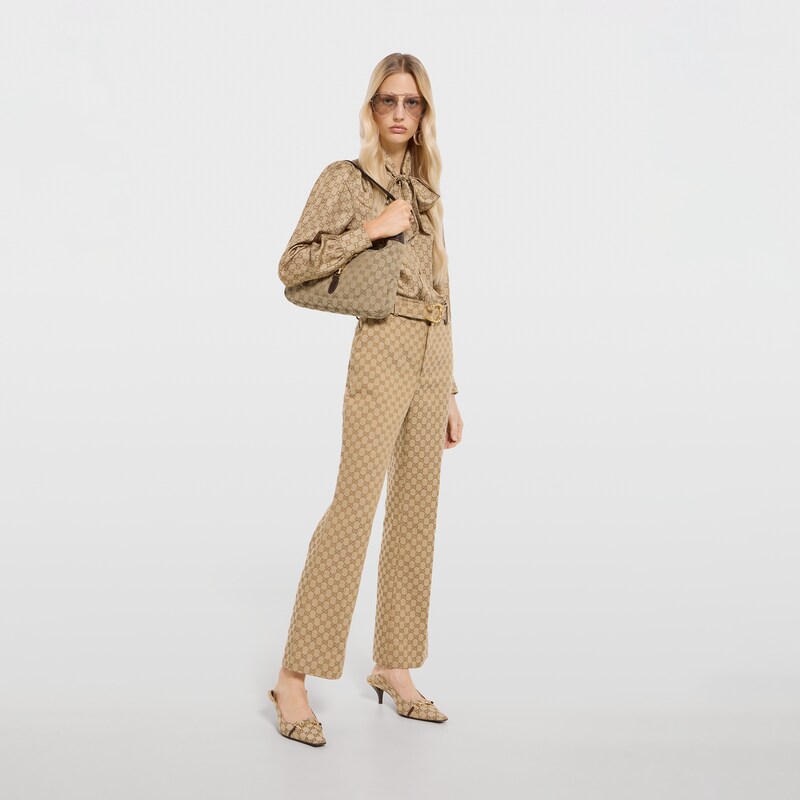 Gucci GG Cotton Canvas Fabric Pants | Thumbnail 2 Gucci GG Cotton Canvas Fabric Pants | Thumbnail 2