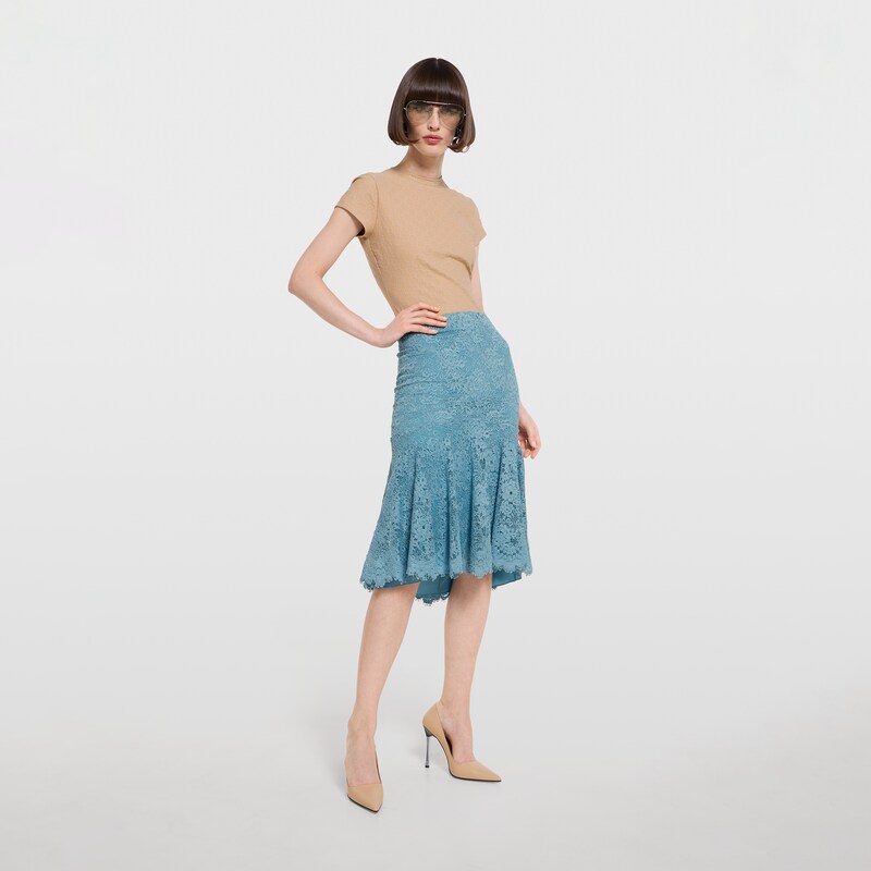 Gucci GG Flower Stretch Lace Skirt | Thumbnail 2 Gucci GG Flower Stretch Lace Skirt | Thumbnail 2
