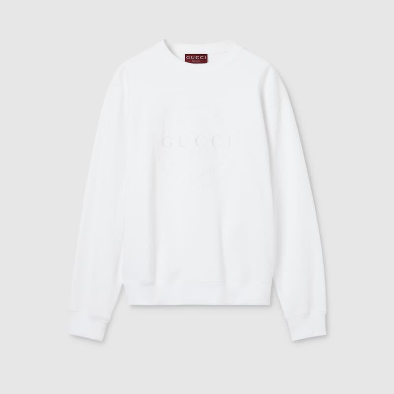Cotton Jersey Sweatshirt With Embroidery Cotton Jersey Sweatshirt With Embroidery