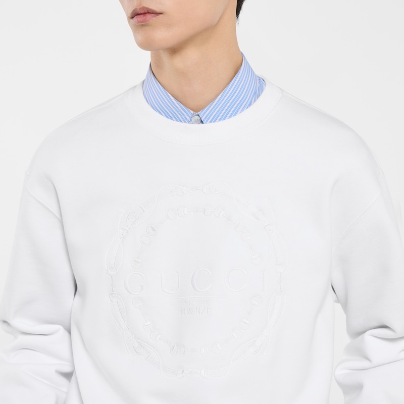 Gucci Cotton Jersey Sweatshirt With Embroidery | Thumbnail 3 Gucci Cotton Jersey Sweatshirt With Embroidery | Thumbnail 3