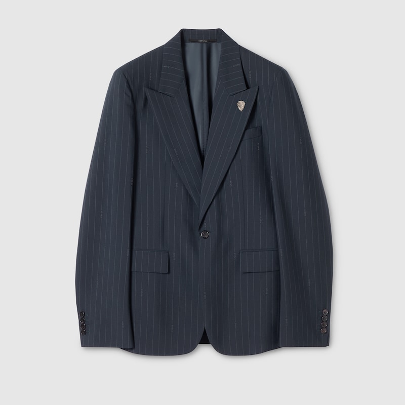 Pinstripe Wool Jacket Pinstripe Wool Jacket
