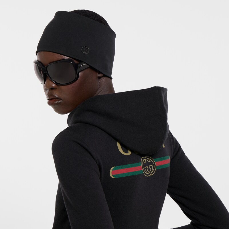 Gucci Cotton Jersey And Cashmere Zip Jacket | Thumbnail 3 Gucci Cotton Jersey And Cashmere Zip Jacket | Thumbnail 3