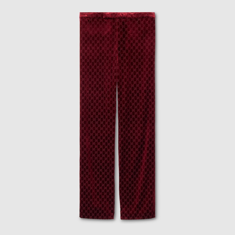 Gucci GG Stretch Velvet Devoré Pants