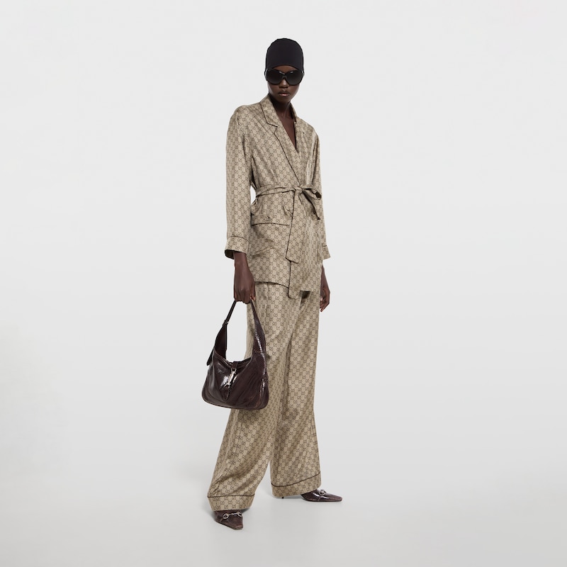 Gucci Printed Silk Twill Shirt | Thumbnail 2 Gucci Printed Silk Twill Shirt | Thumbnail 2