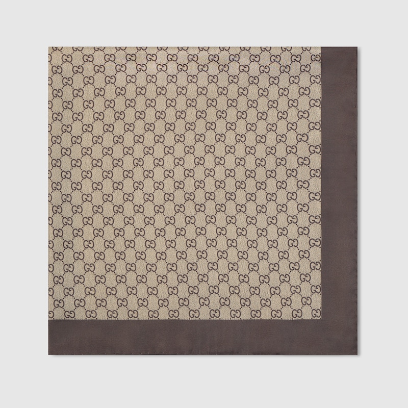 Gucci Printed Silk Twill Carré | Thumbnail 2 Gucci Printed Silk Twill Carré | Thumbnail 2