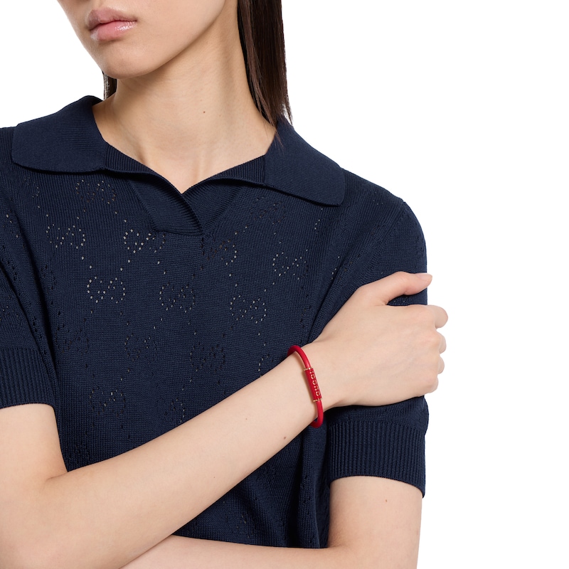 Gucci Bracelet With Enamel Gucci Leather | Thumbnail 3 Gucci Bracelet With Enamel Gucci Leather | Thumbnail 3