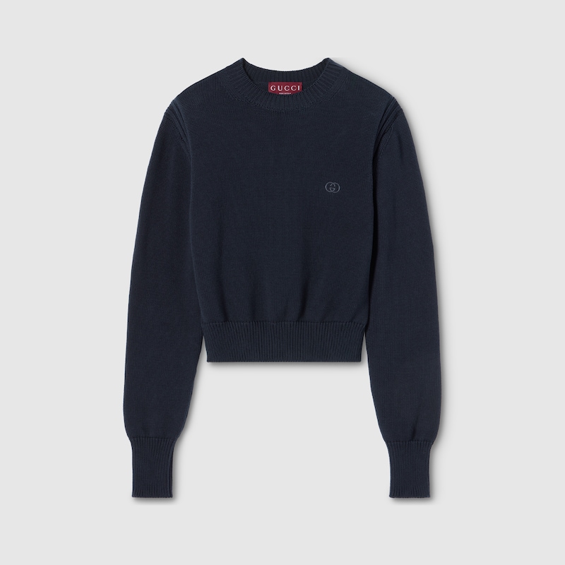 Cotton Sweatshirt With Embroidery Cotton Sweatshirt With Embroidery