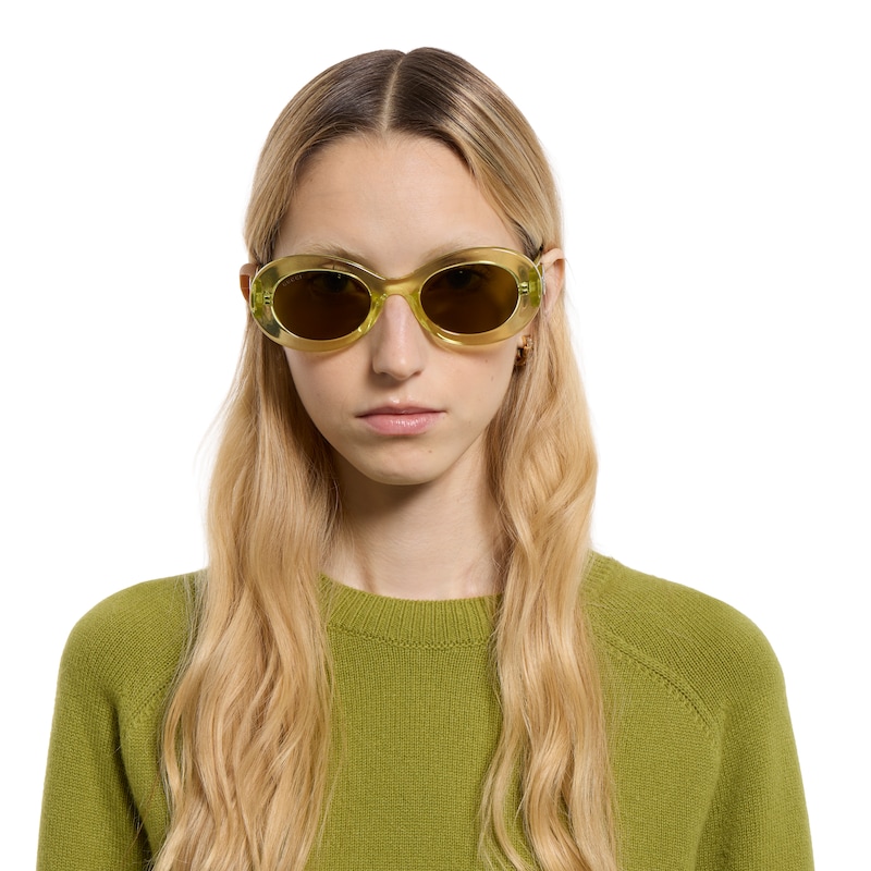Gucci Oval Frame Sunglasses | Thumbnail 3 Gucci Oval Frame Sunglasses | Thumbnail 3