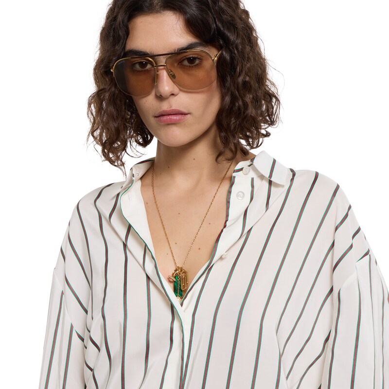 Gucci Web Silk Jacquard Shirt | Thumbnail 3