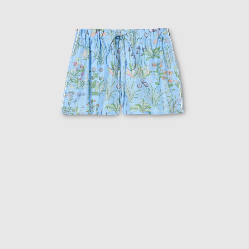 Printed Silk Twill Shorts Printed Silk Twill Shorts