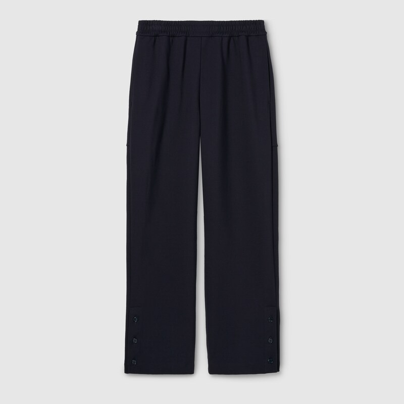 Gucci Cotton Jersey Leisure Pants With Embroidery