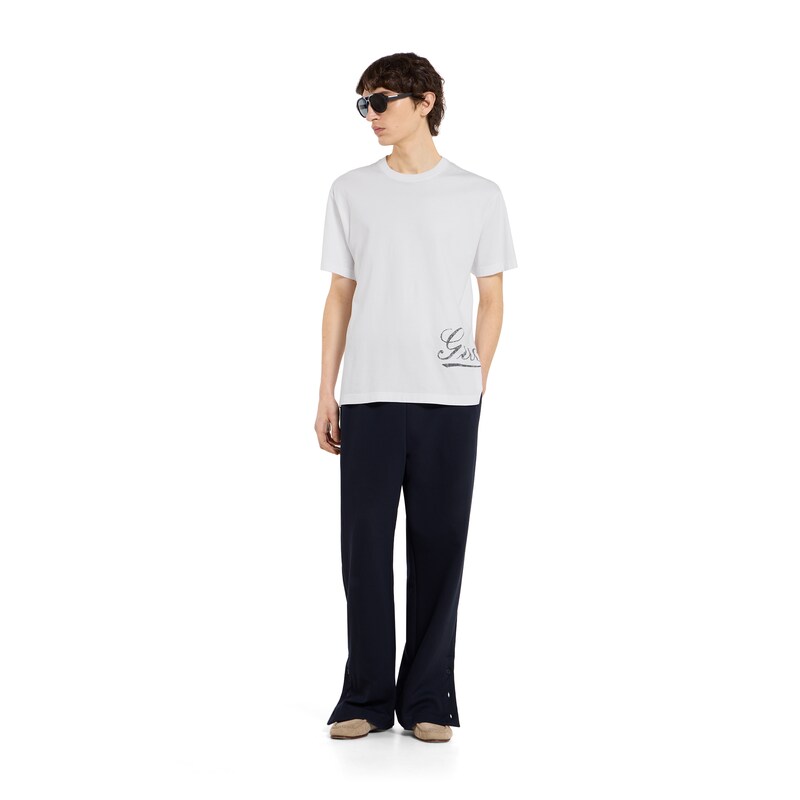 Gucci Cotton Jersey Leisure Pants With Embroidery | Thumbnail 3 Gucci Cotton Jersey Leisure Pants With Embroidery | Thumbnail 3