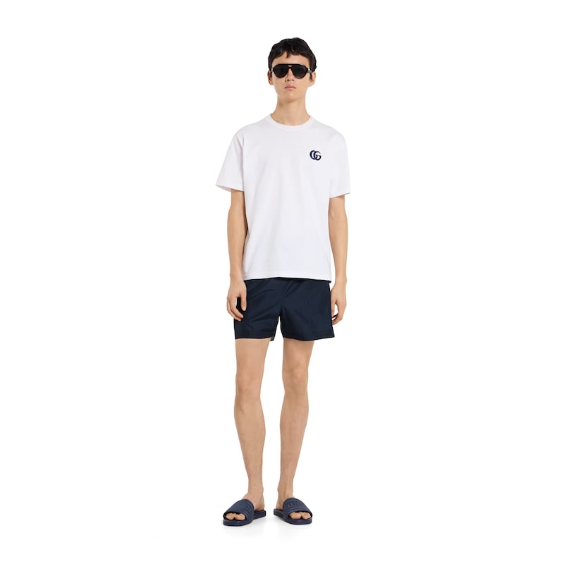 Gucci Slide Sandal With Tonal Logo | Thumbnail 3 Gucci Slide Sandal With Tonal Logo | Thumbnail 3