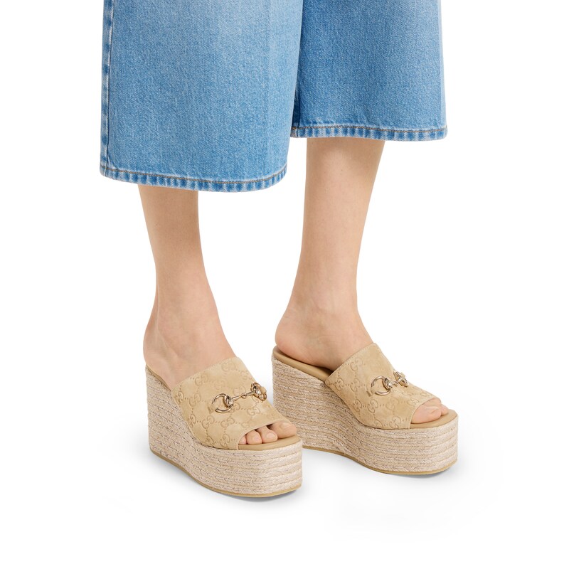 Gucci Platform Espadrille With Horsebit | Thumbnail 3