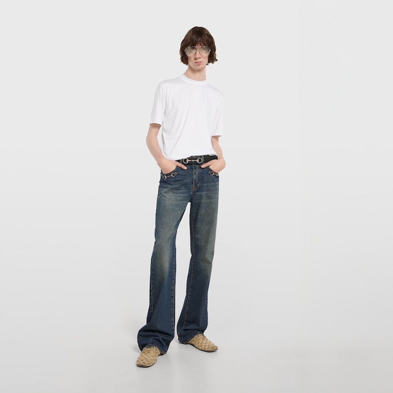 Gucci Soft Rayon Jersey T-shirt With Embroidery | Thumbnail 2 Gucci Soft Rayon Jersey T-shirt With Embroidery | Thumbnail 2