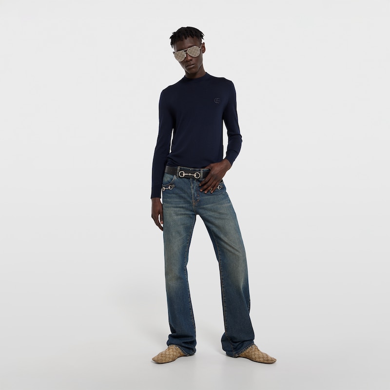 Gucci Knit Wool Sweater With Embroidery | Thumbnail 2 Gucci Knit Wool Sweater With Embroidery | Thumbnail 2