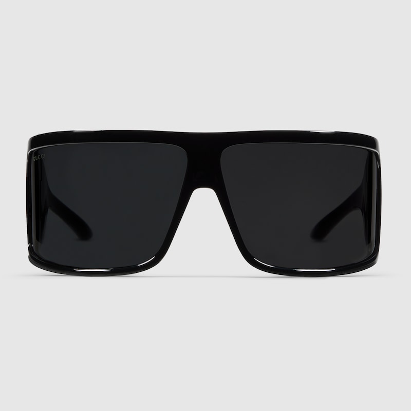 Gucci Mask Frame Sunglasses In Black
