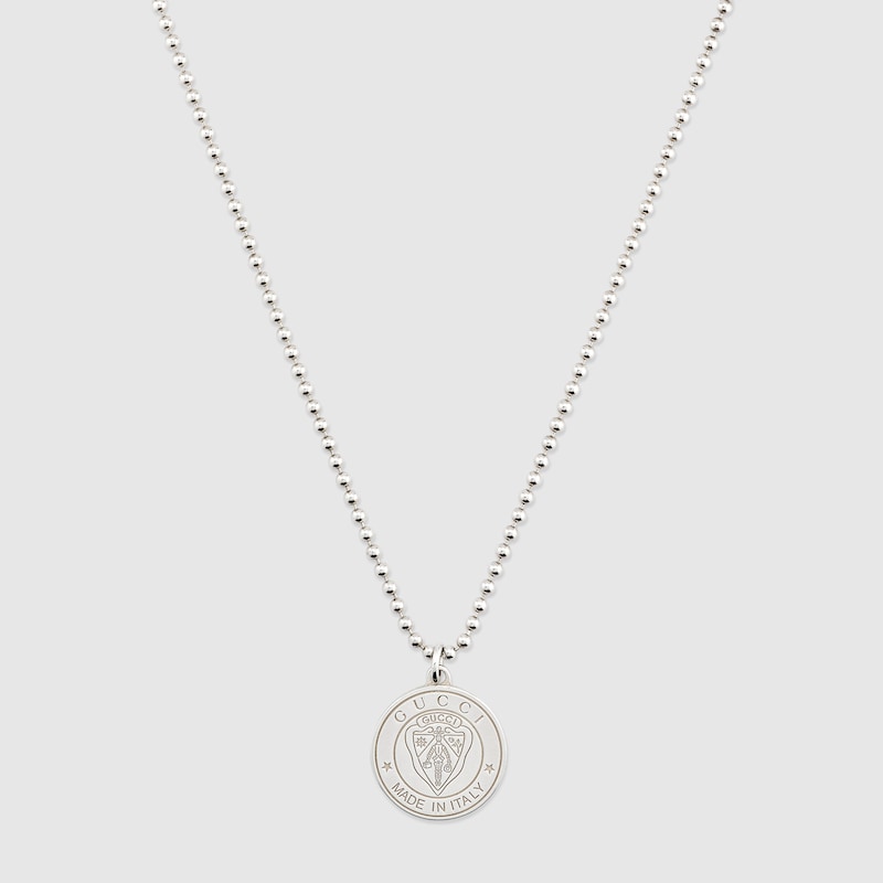 Gucci Crest Pendant Necklace