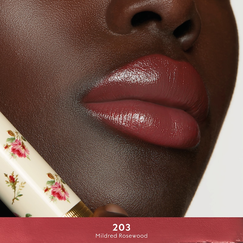 Gucci 203 Mildred Rosewood, Rouge À Lèvres Voile Lipstick | Thumbnail 3 Gucci 203 Mildred Rosewood, Rouge À Lèvres Voile Lipstick | Thumbnail 3