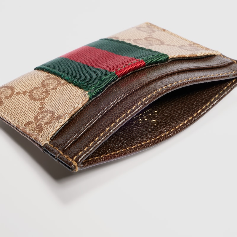 Gucci Card Case With Web | Thumbnail 2 Gucci Card Case With Web | Thumbnail 2