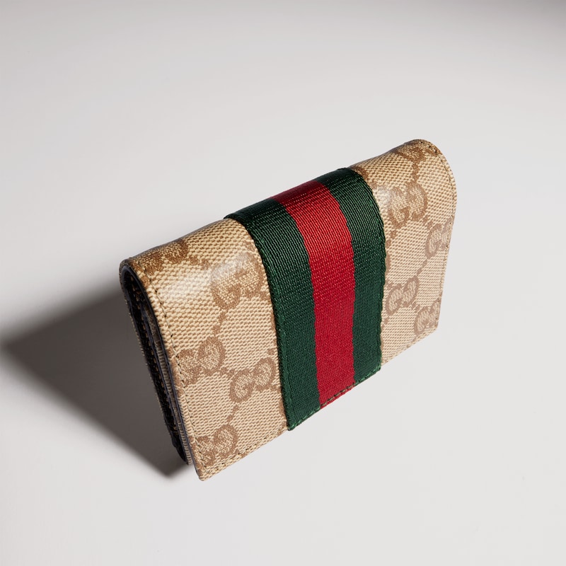 Gucci Bi-fold Card Case With Web | Thumbnail 3 Gucci Bi-fold Card Case With Web | Thumbnail 3