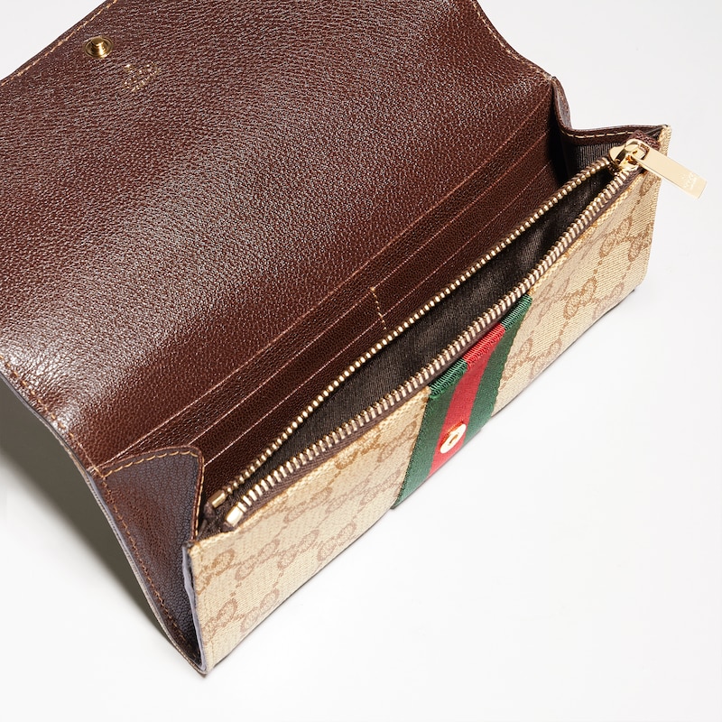 Gucci Long Wallet With Web | Thumbnail 2 Gucci Long Wallet With Web | Thumbnail 2