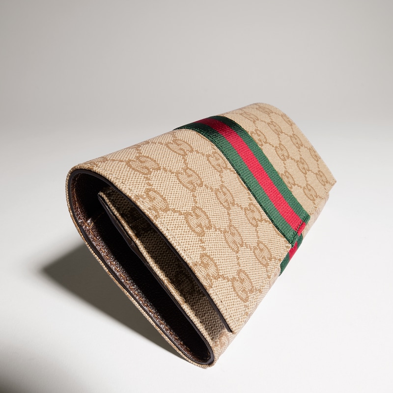 Gucci Long Wallet With Web | Thumbnail 3 Gucci Long Wallet With Web | Thumbnail 3