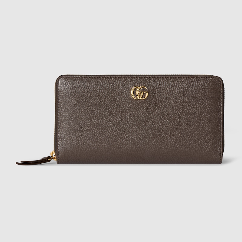 Bi-color GG Marmont Zip Around Wallet