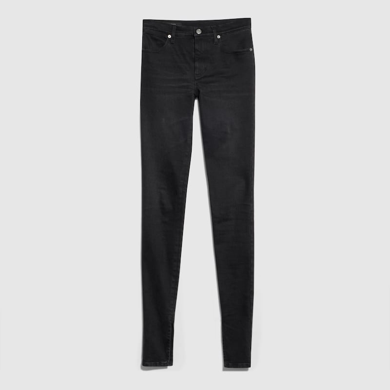 Washed Cotton Denim Skinny Pants Washed Cotton Denim Skinny Pants