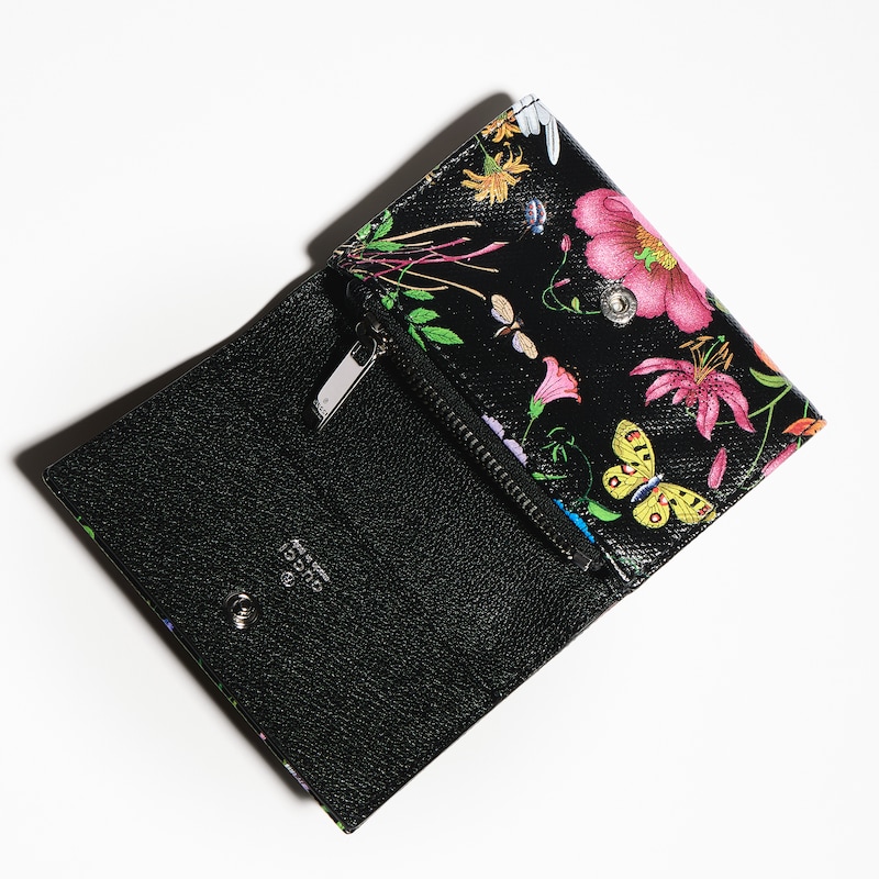 Gucci Flora-motif Bi-fold Card Case | Thumbnail 2 Gucci Flora-motif Bi-fold Card Case | Thumbnail 2