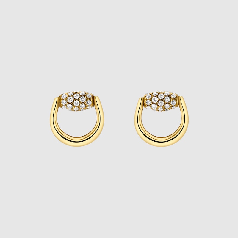 Horsebit Diamond 18k Stud Earrings Horsebit Diamond 18k Stud Earrings