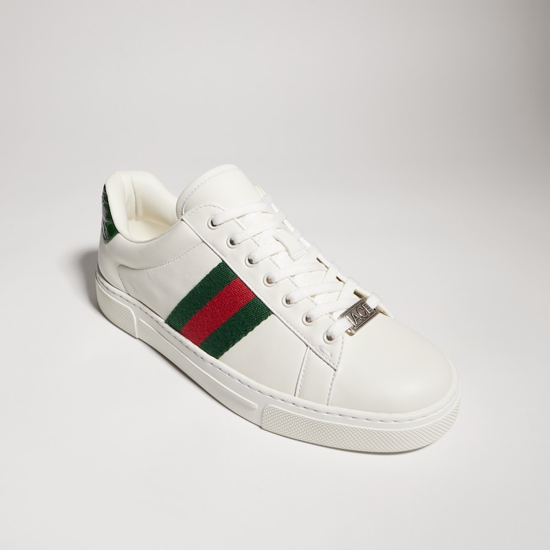 Gucci Gucci Ace Sneaker With Web | Thumbnail 3 Gucci Gucci Ace Sneaker With Web | Thumbnail 3
