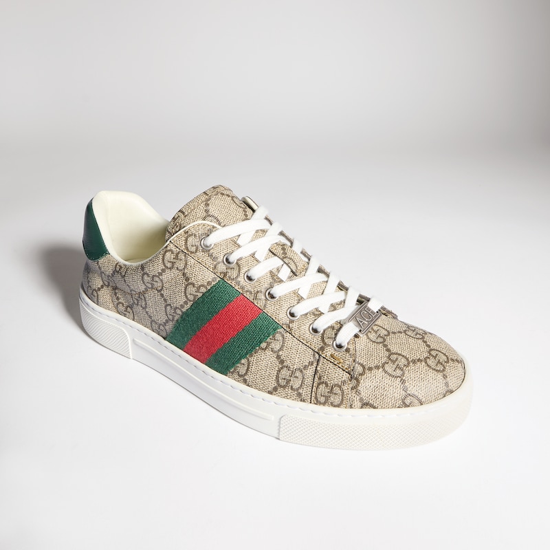 Gucci Gucci Ace Sneaker With Web | Thumbnail 3 Gucci Gucci Ace Sneaker With Web | Thumbnail 3